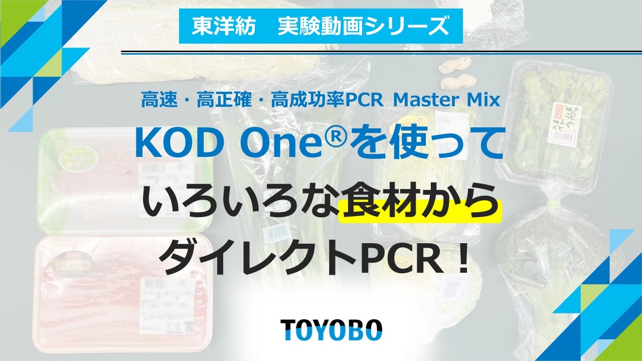 KOD One を使って、いろいろな食材からダイレクトPCR!